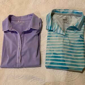 Adidas/puma golf shirts Bundle of two. Medium